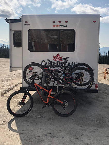 motorhome bike rack cover